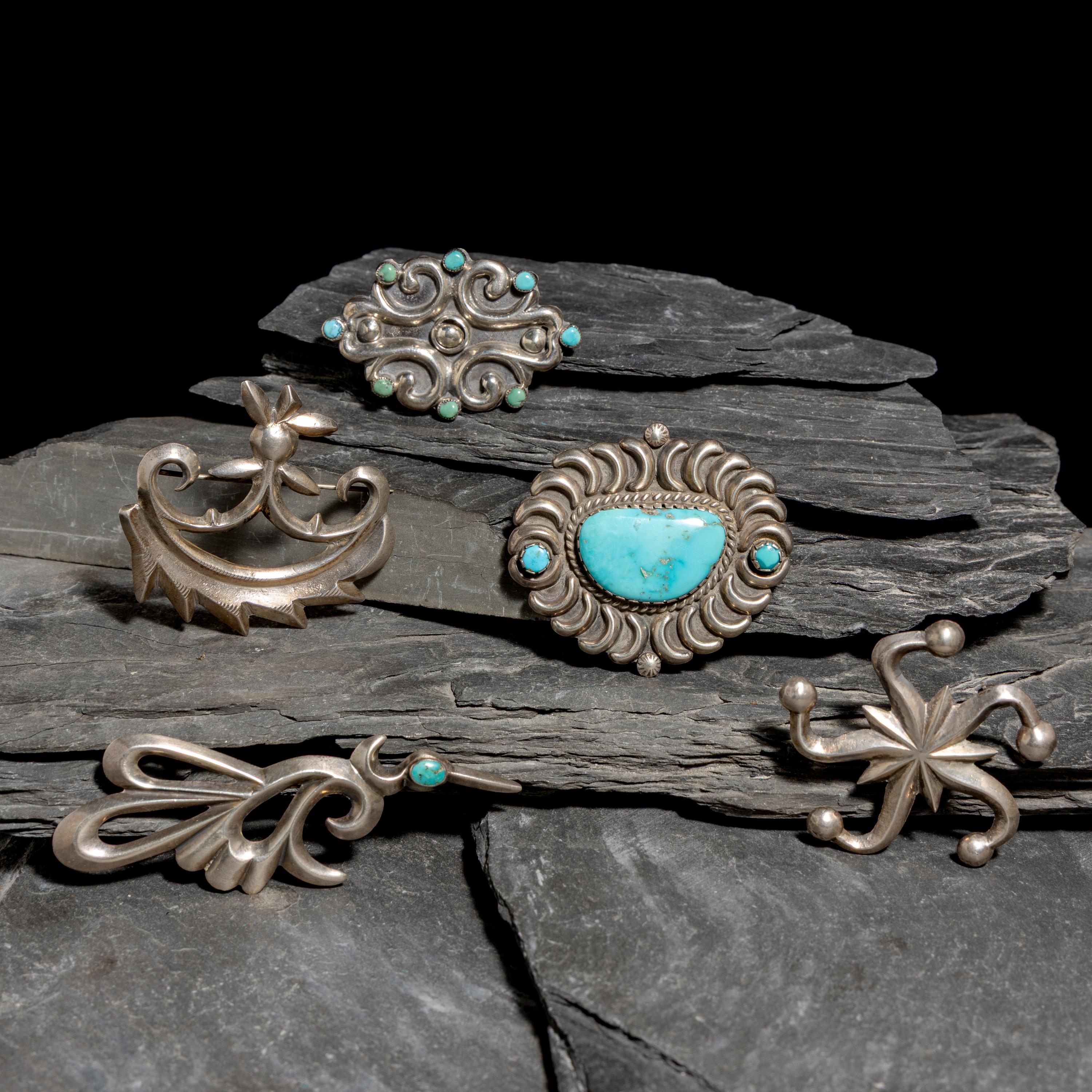 Navajo Sandcast Pins / Brooches
