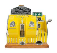 A Buckley Reliance 5-Cent Jackpot Dice Slot Machine