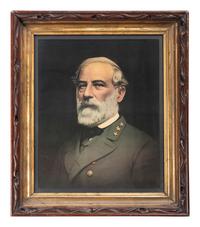 [CIVIL WAR]. A group of 2 Robert E. Lee items, incl. a framed print and statue.
