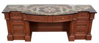 A Contemporary Mahogany Dressing Table Height 30 x length 81 x depth 24 1/2 inches. — 20TH CENTURY