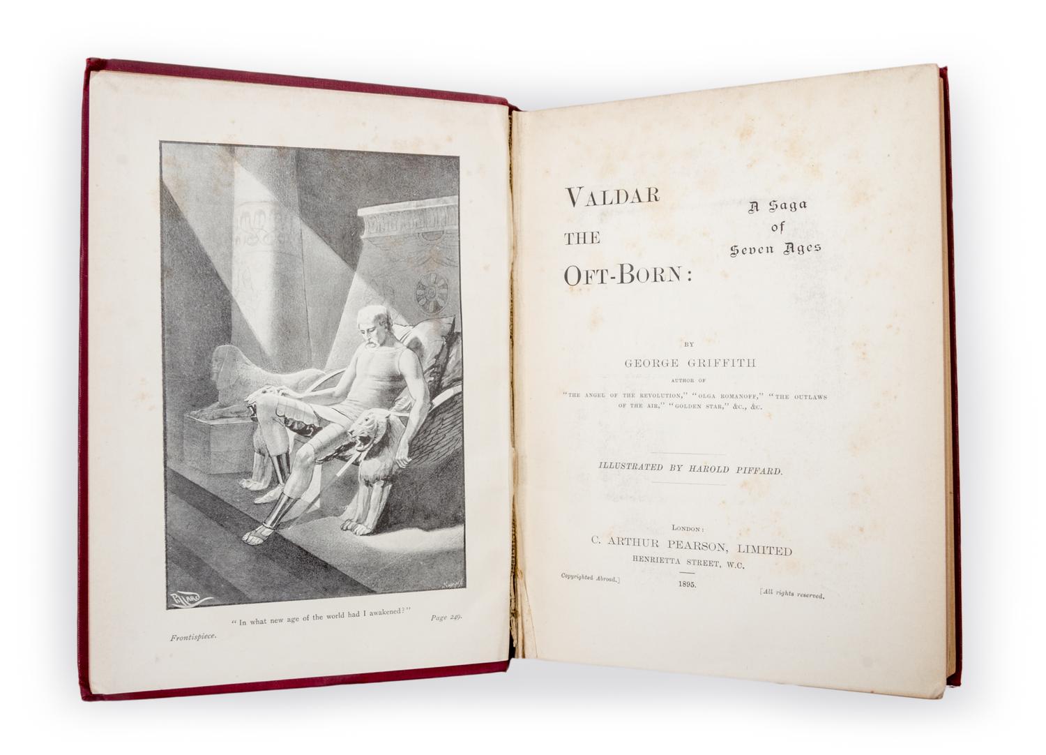 GRIFFITH, GEORGE. Valdar the Oft-Born. London, 1895. First edition.