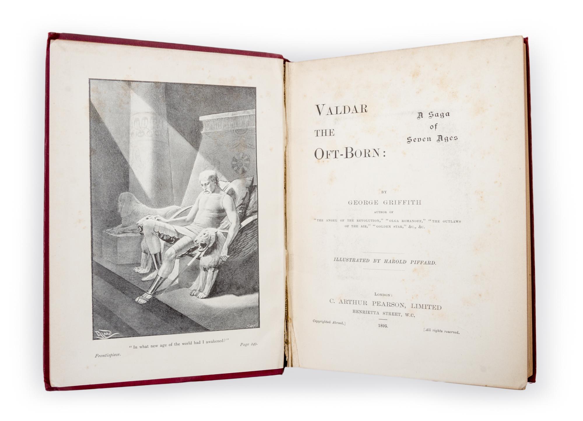 GRIFFITH, GEORGE. Valdar the Oft-Born. London, 1895. First edition.