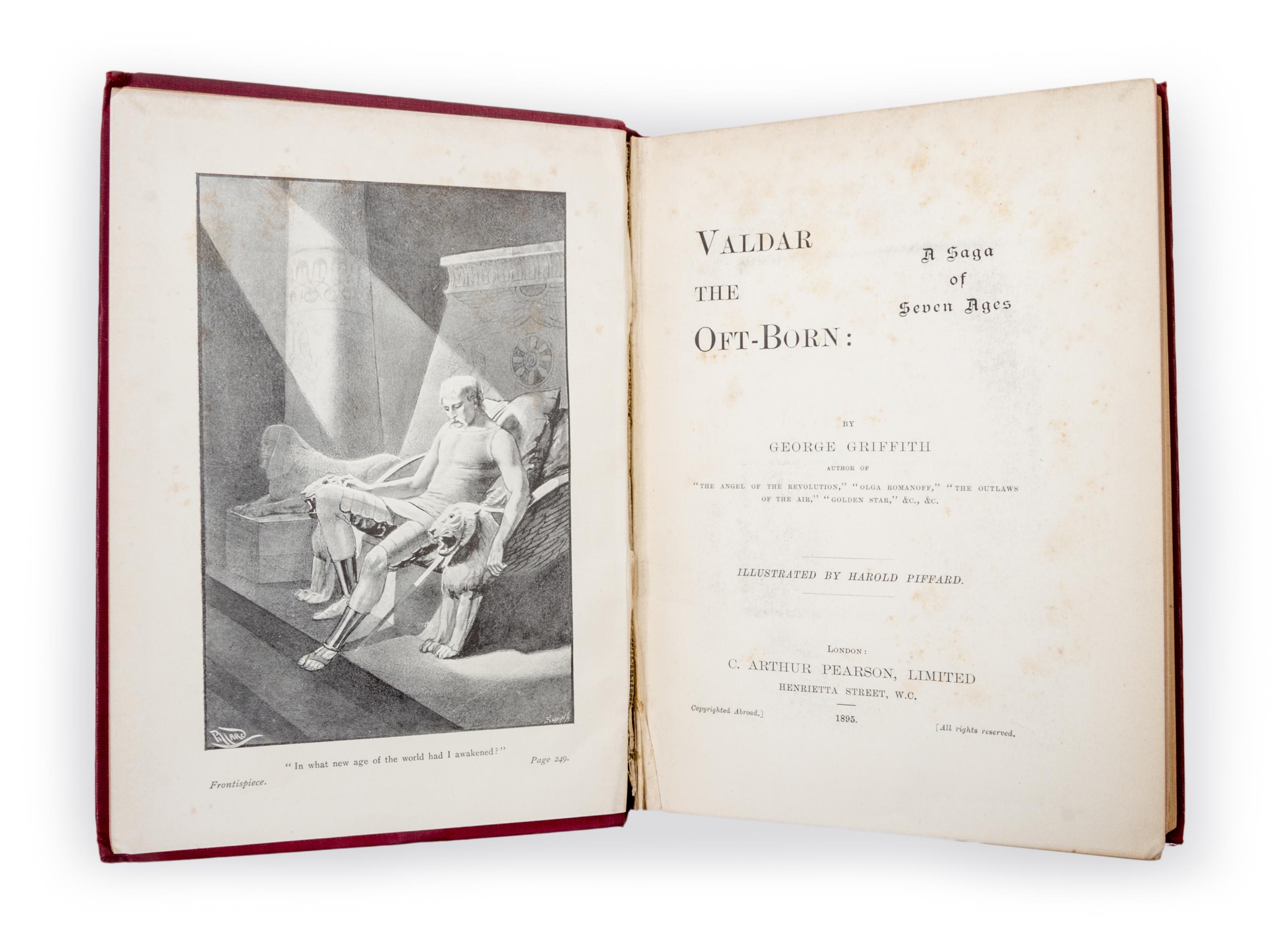 GRIFFITH, GEORGE. Valdar the Oft-Born. London, 1895. First edition.