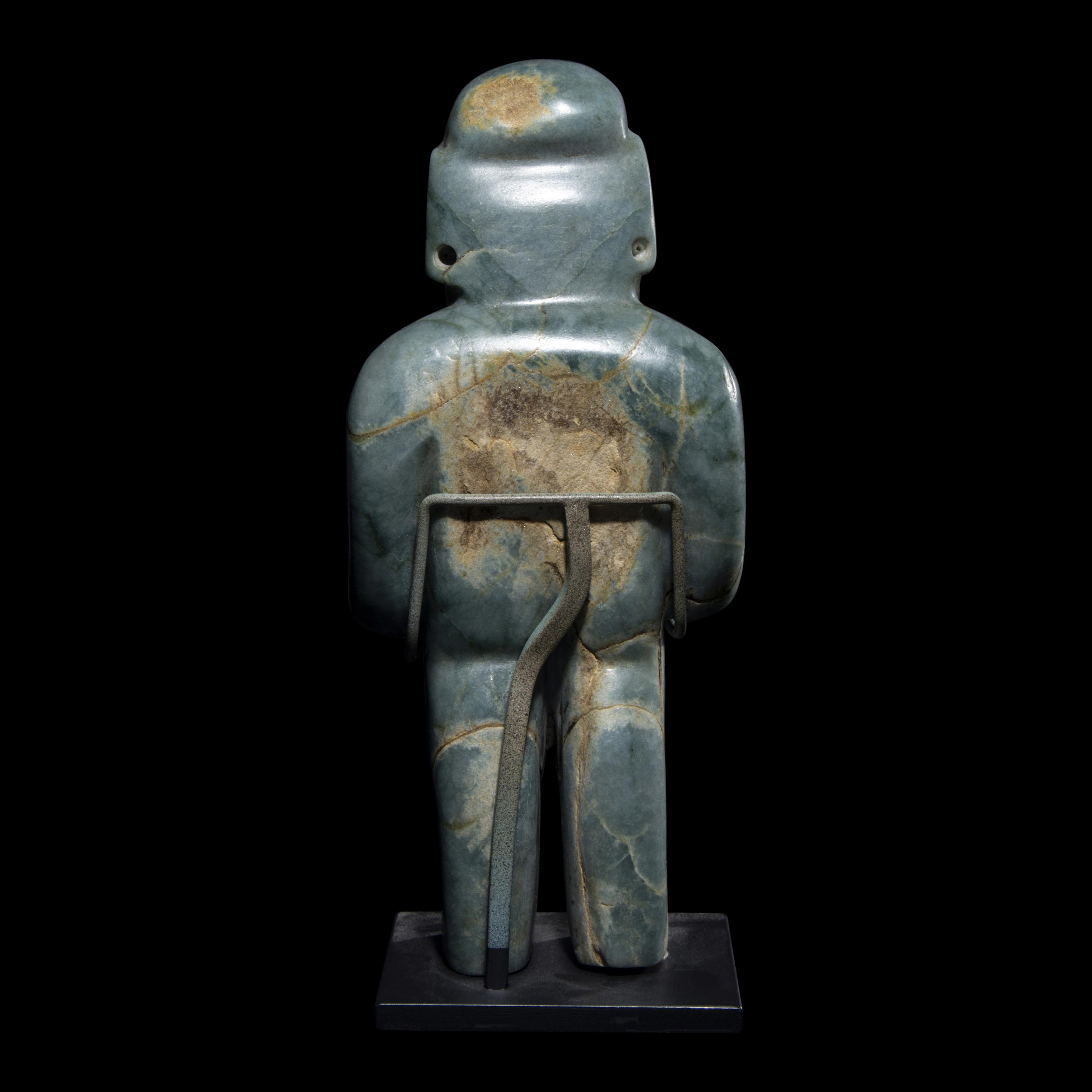 An Olmec Jade Standing Figure