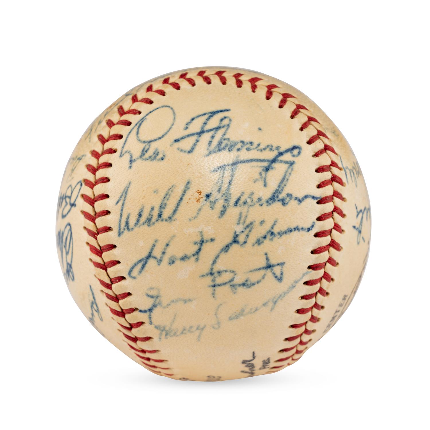 A 1952 San Antonio Missions Team Signed Autograph Baseball