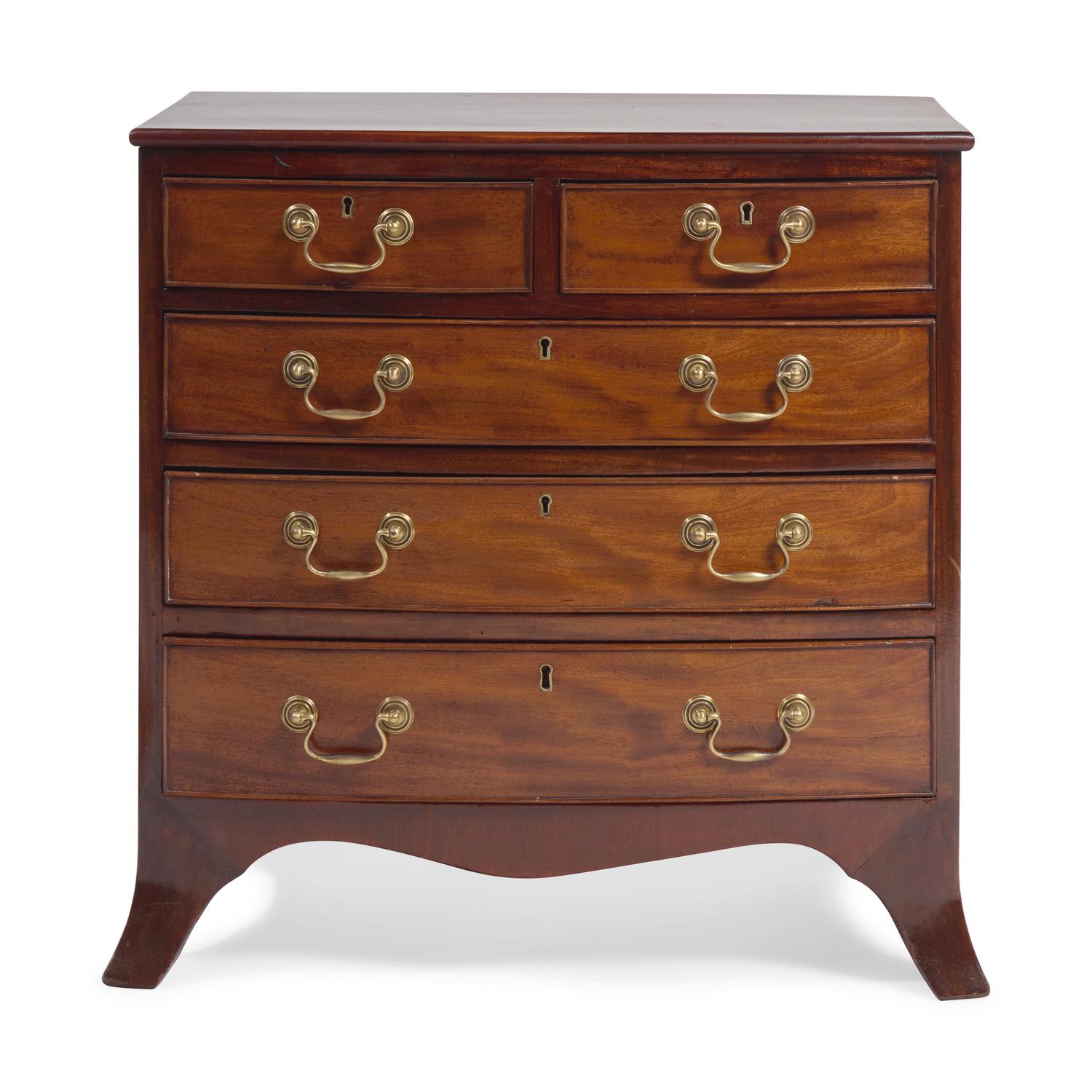 A Diminutive George III Mahogany Chest of Drawers