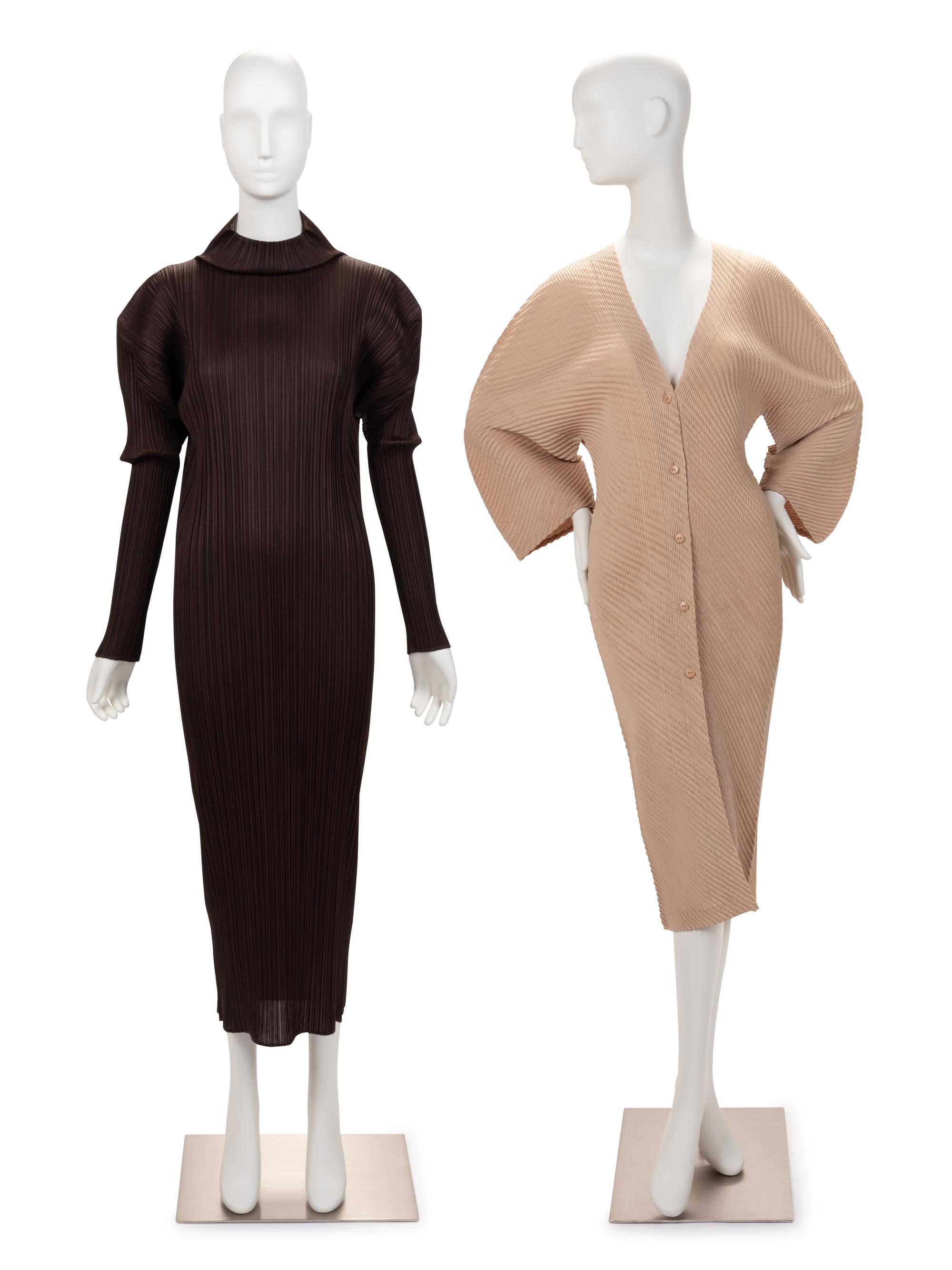 Two Issey Miyake Items: One Dress, One Jacket, c.1995