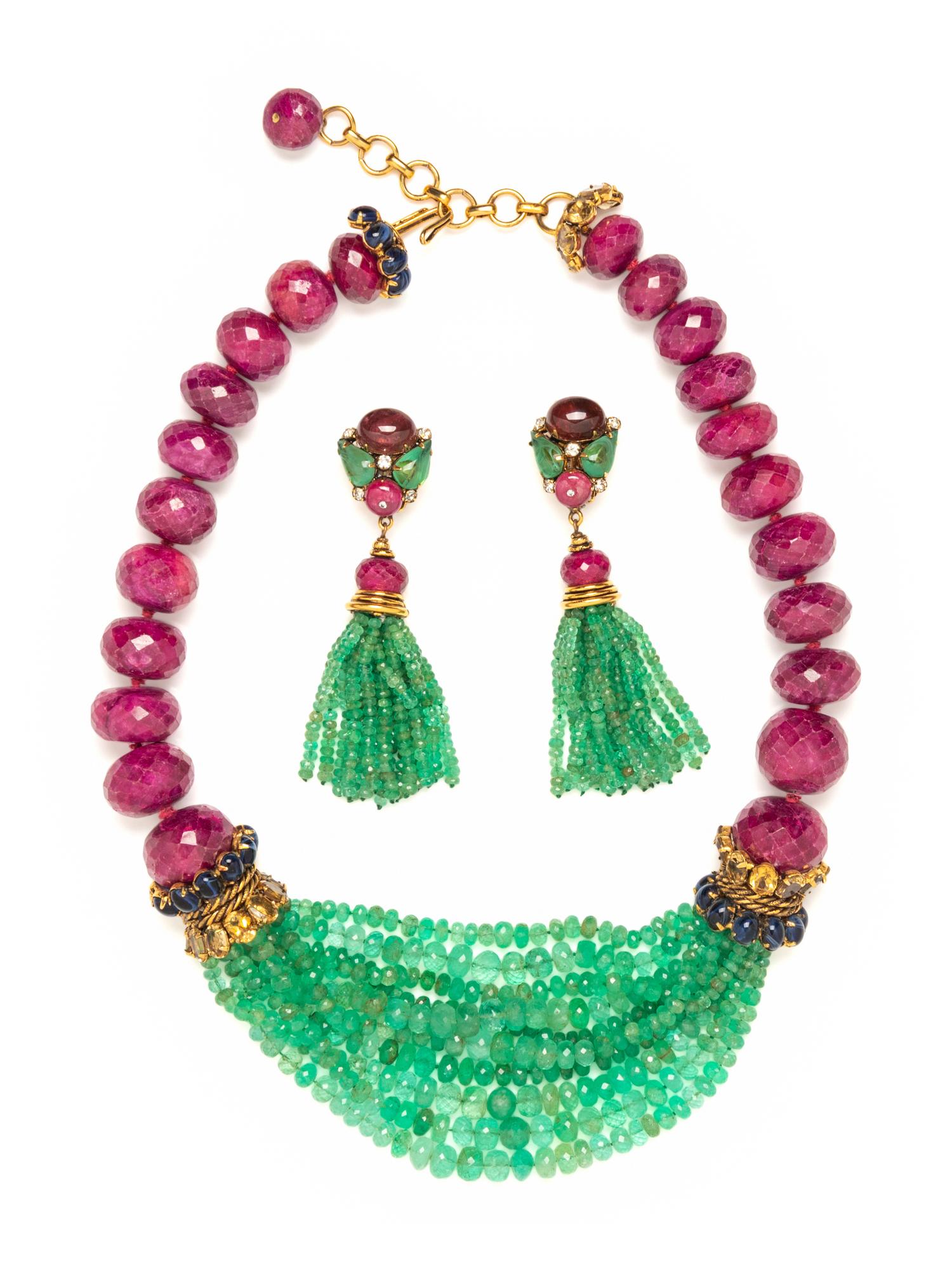 IRADJ MOINI, NECKLACE AND EARRINGS