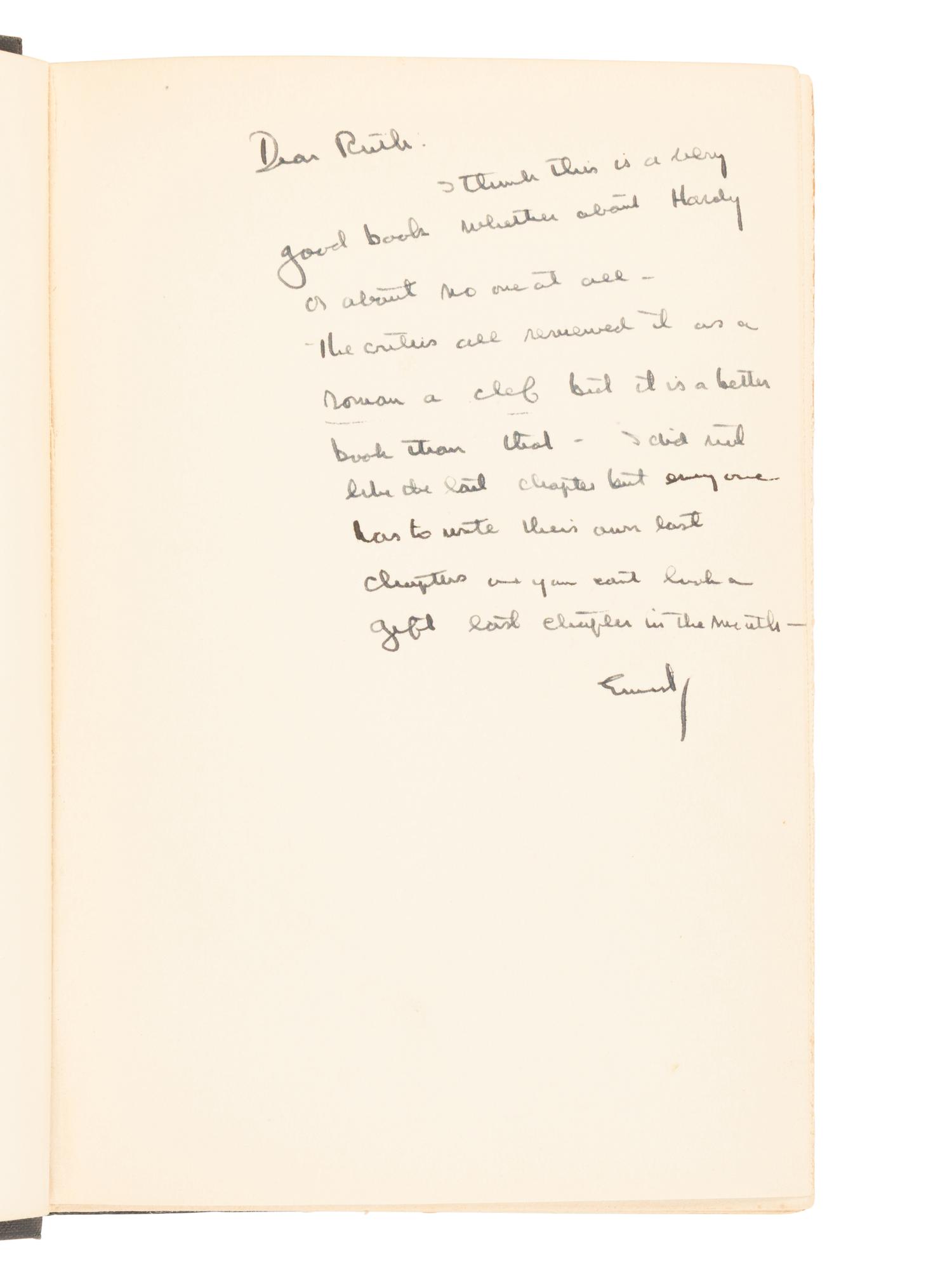 [HEMINGWAY, Ernest (1899-1961)]. MAUGHAM, William Somerset (1874-1965). Cakes and Ale: or, the Skeleton in the Cupboard. Garden City, NY: Doubleday, Doran, & Company, Inc., 1931.
