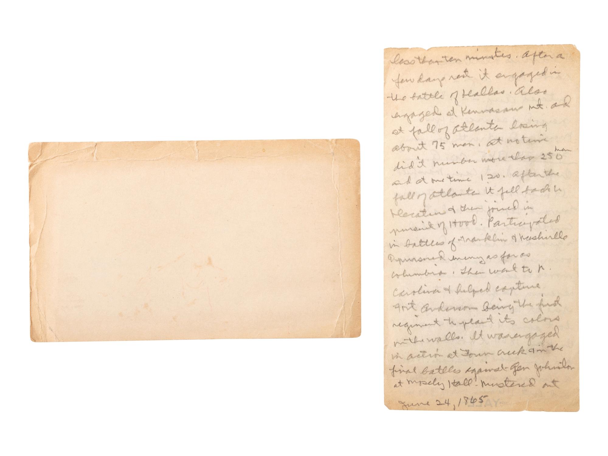 [CIVIL WAR]. A group of 8 items identified to Flavius J. Dewese, Company G, 118th Ohio Infantry, incl. the Bible he carried during the Civil War, post-war photographs and GAR button.