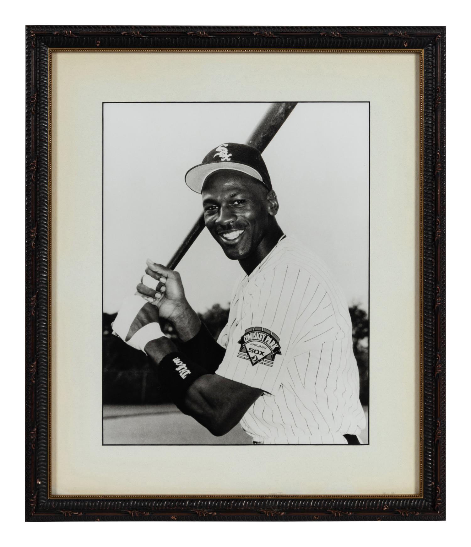 A Group of Five Photographs of Michael Jordan Formerly Displayed at Mike Ditka’s Restaurant
