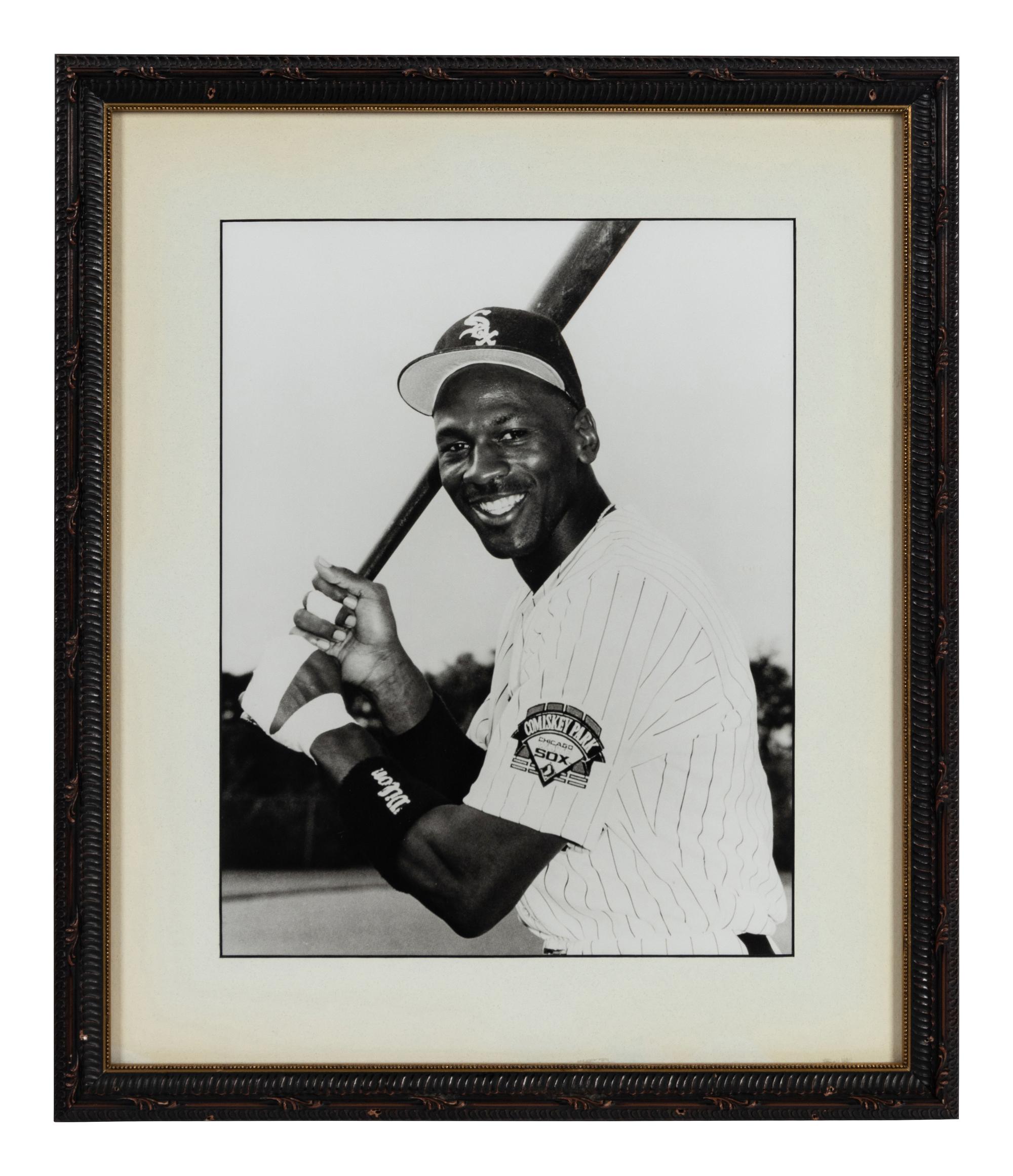 A Group of Five Photographs of Michael Jordan Formerly Displayed at Mike Ditka’s Restaurant