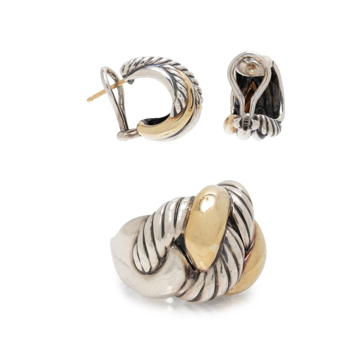 DAVID YURMAN, COLLECTION OF YELLOW GOLD AND STERLING SILVER JEWELRY