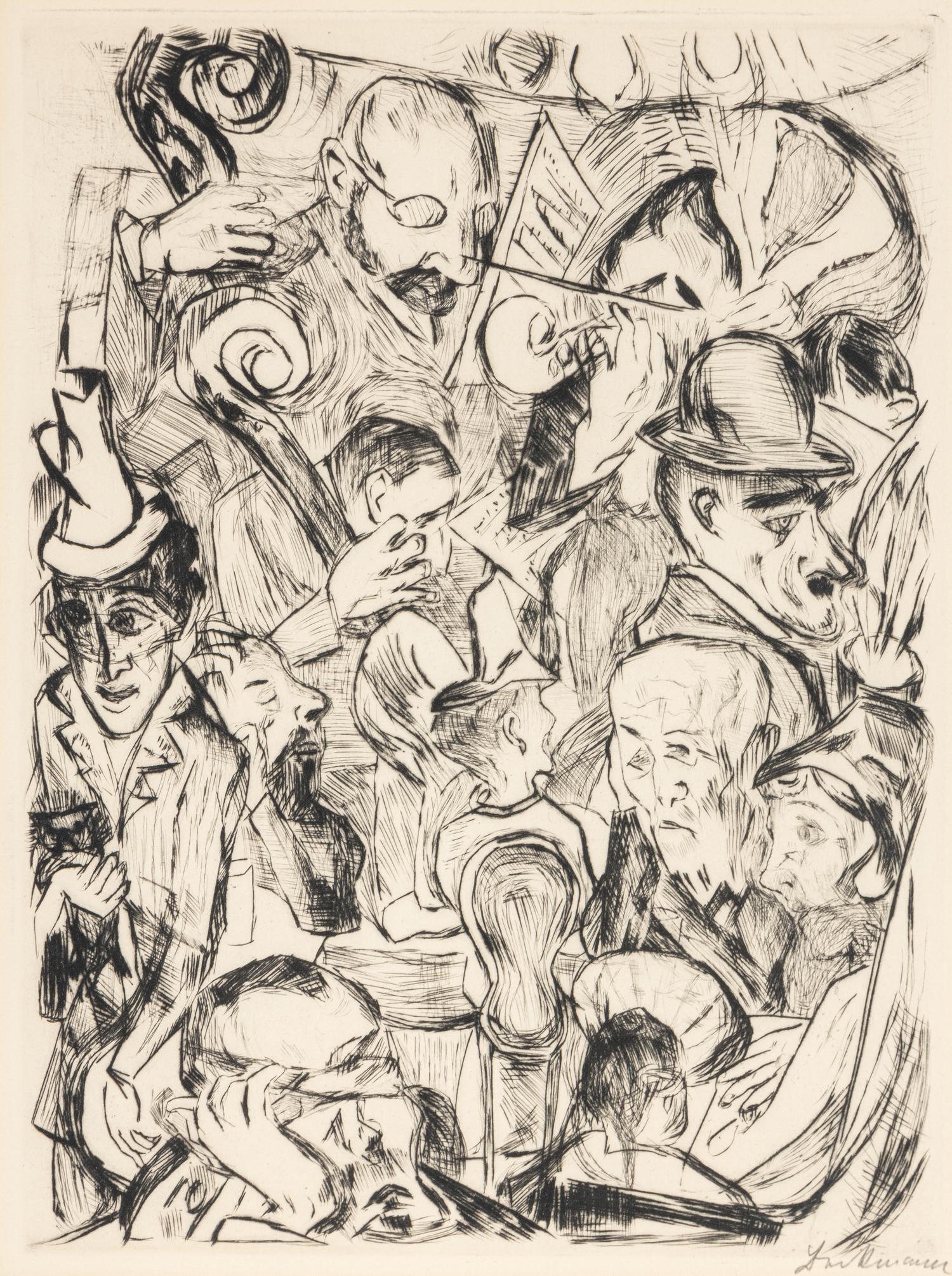 Cafémusik (from Gesichter ), 1918
