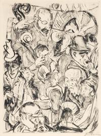 Cafémusik (from Gesichter ), 1918