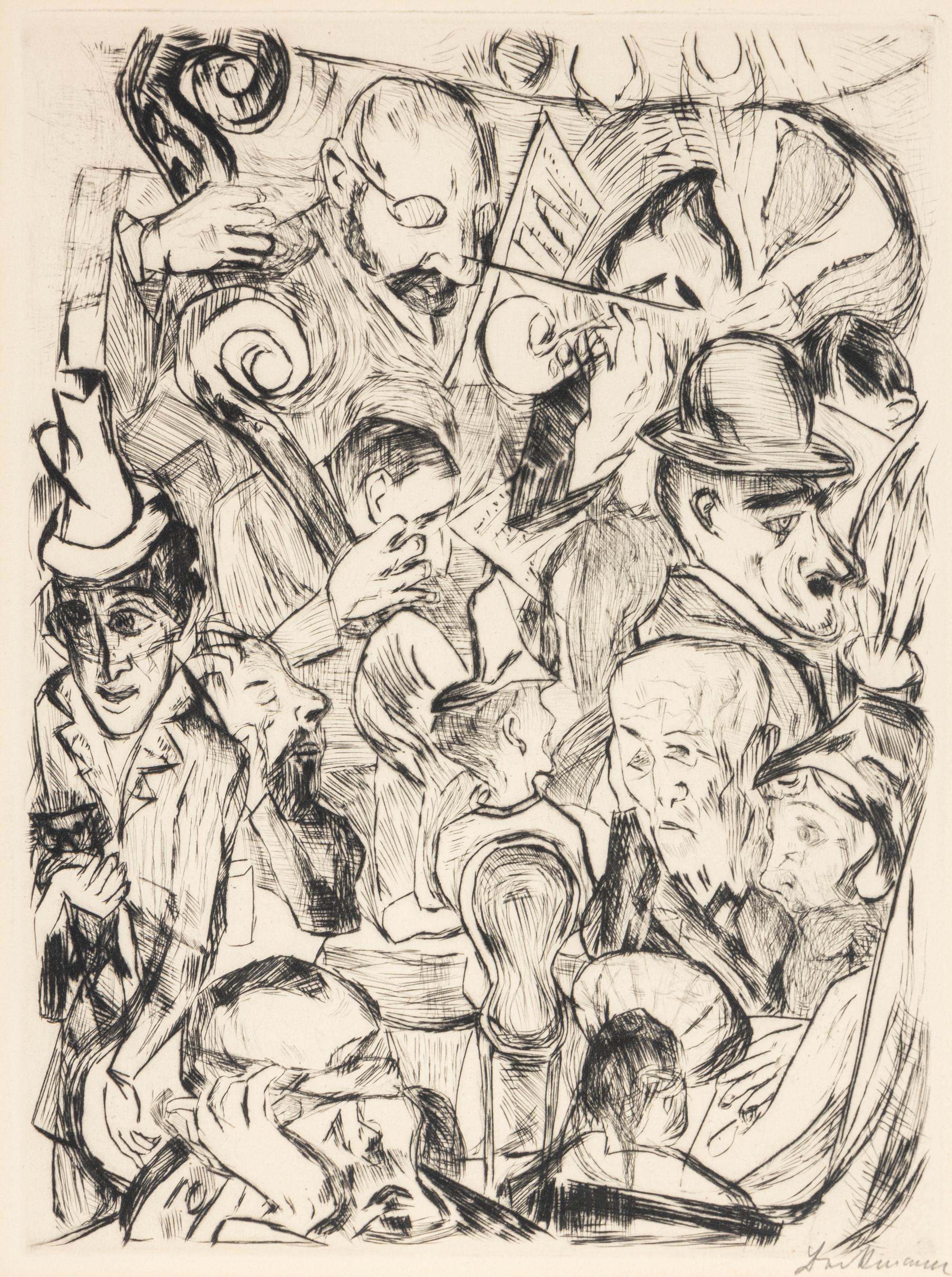 Cafémusik (from Gesichter ), 1918