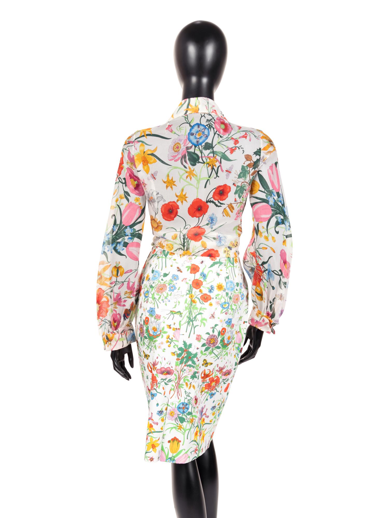 Gucci Floral Two-Piece Skirt Set, 1990-2000s