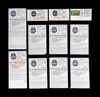 A Collection of 10 Chicago Bulls Michael Jordan Last Dance Era 1995-96 Regular Season and Playoff Tickets and Stubs,