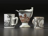 Six Chinese Export Porcelain 'Quaker Farmer' Articles