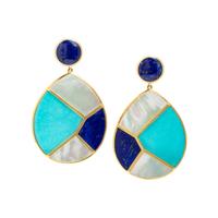 Ippolita, Lapis Lazuli, Turquoise, and Mother-of-Pearl Pendant Earrings