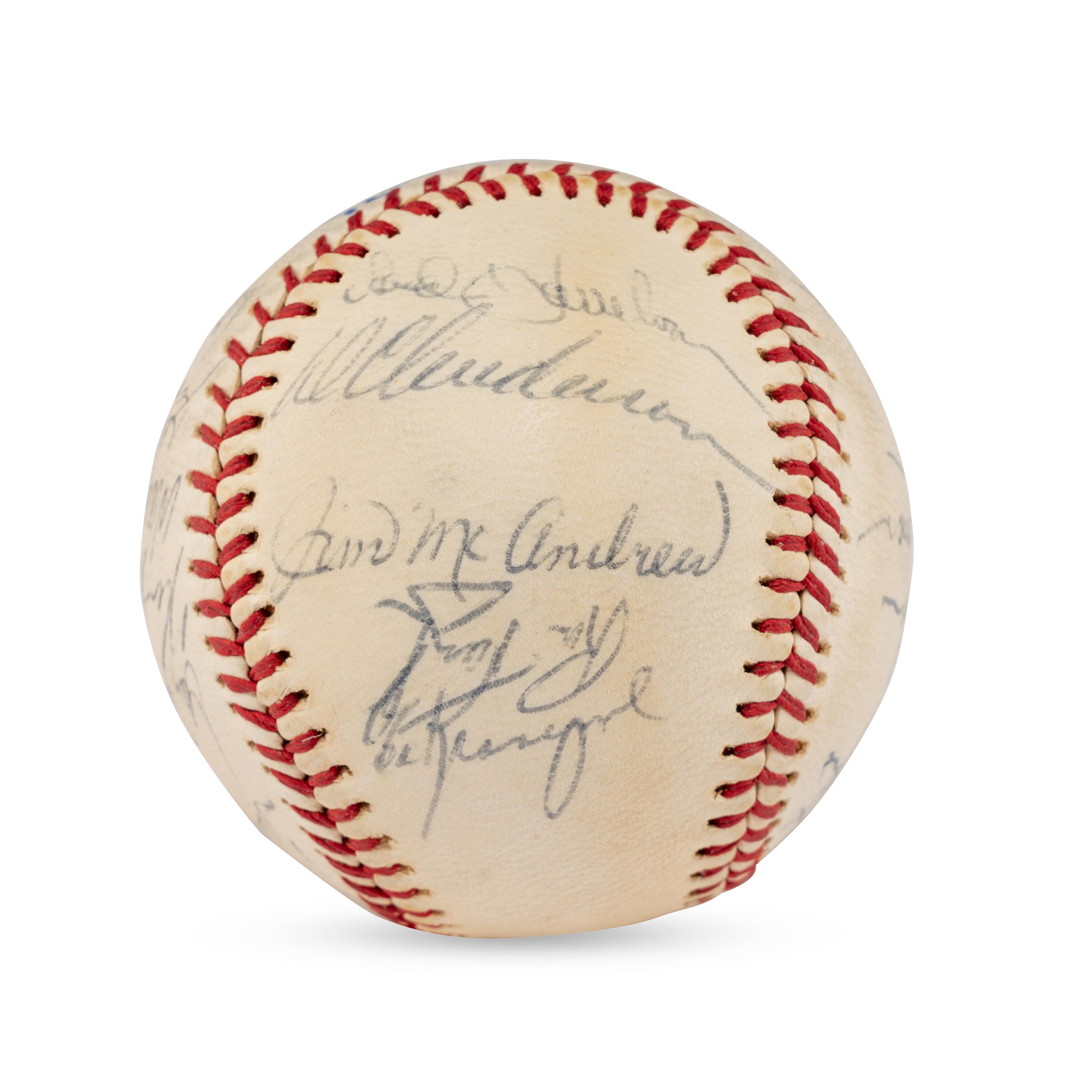 A 1971 New York Mets Team Signed Autograph Baseball (Beckett Authentication Services Letter of Authenticity)