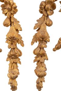A Pair of French Giltwood Appliques