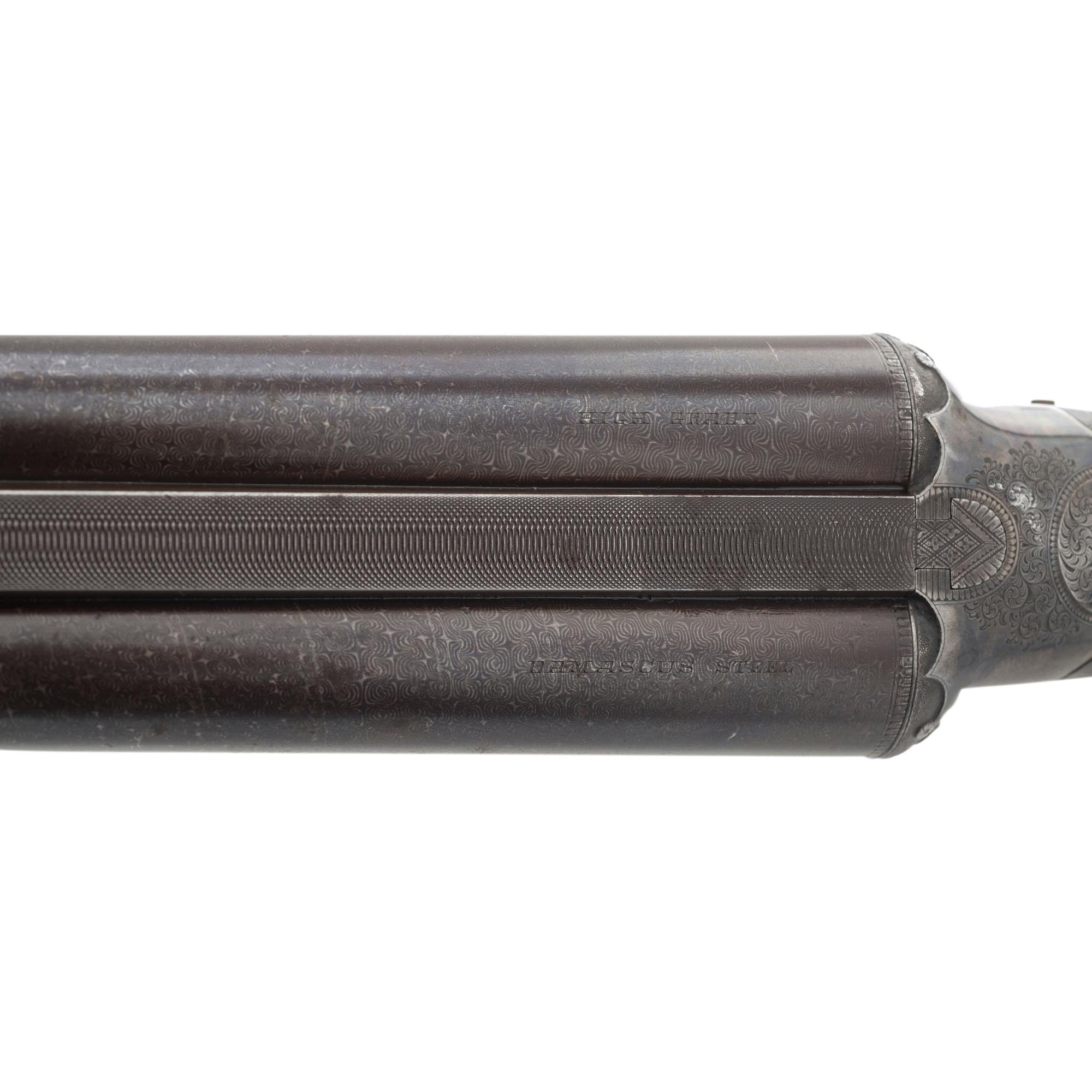 High Quality Grade Lefever Arms Co. SxS Hammerless with Damascus Barrels