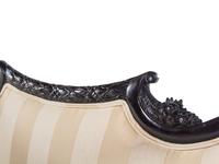 A Victorian Mahogany Settee and Armchair
