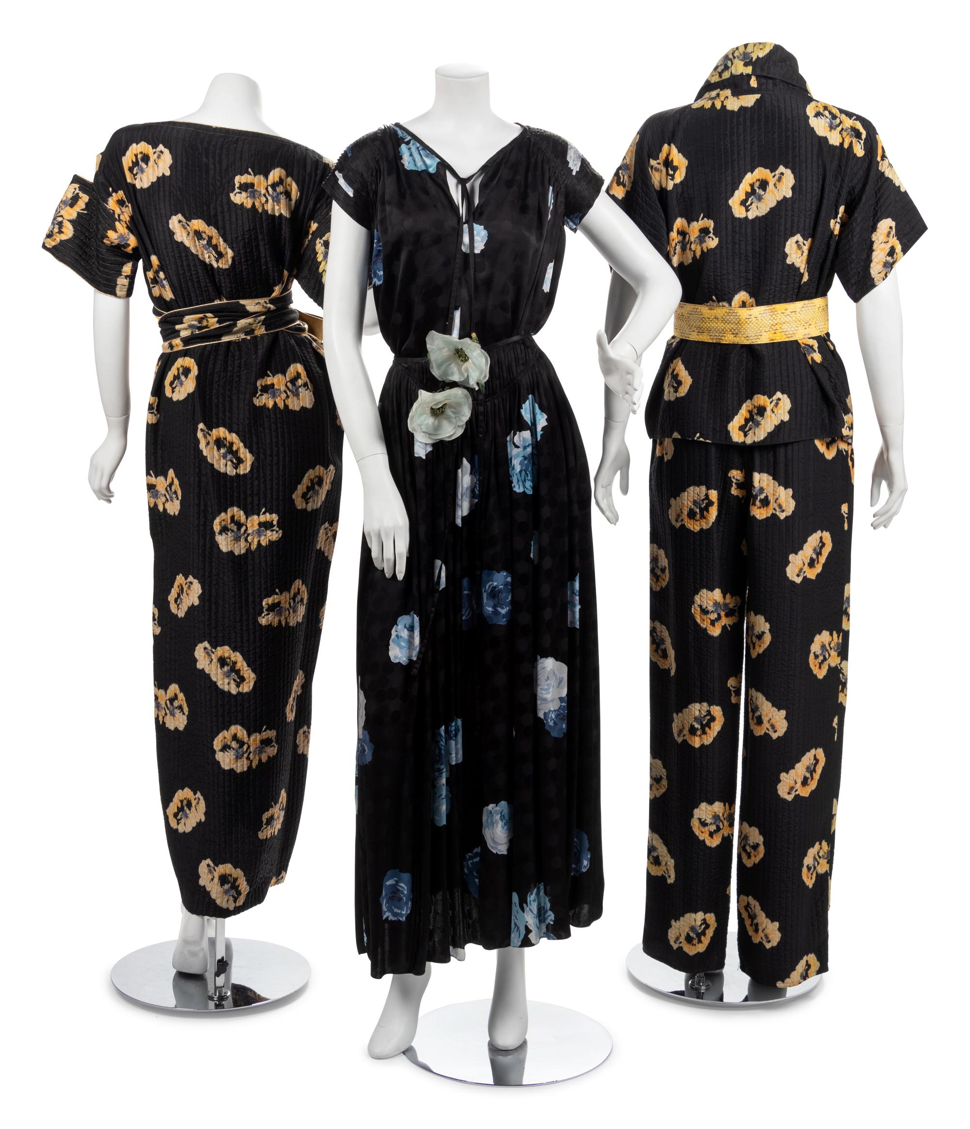 Three Geoffrey Beene Ensembles, 1980s