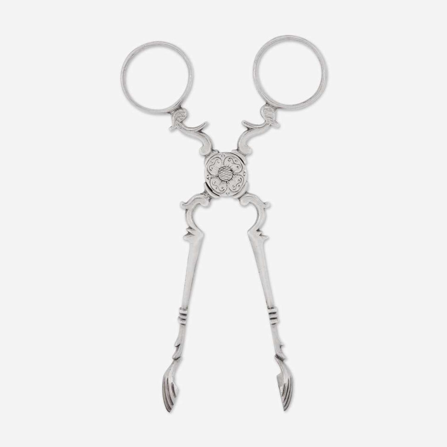 A silver sugar nips William Breed (1719-1762), Boston, MA, circa 1750