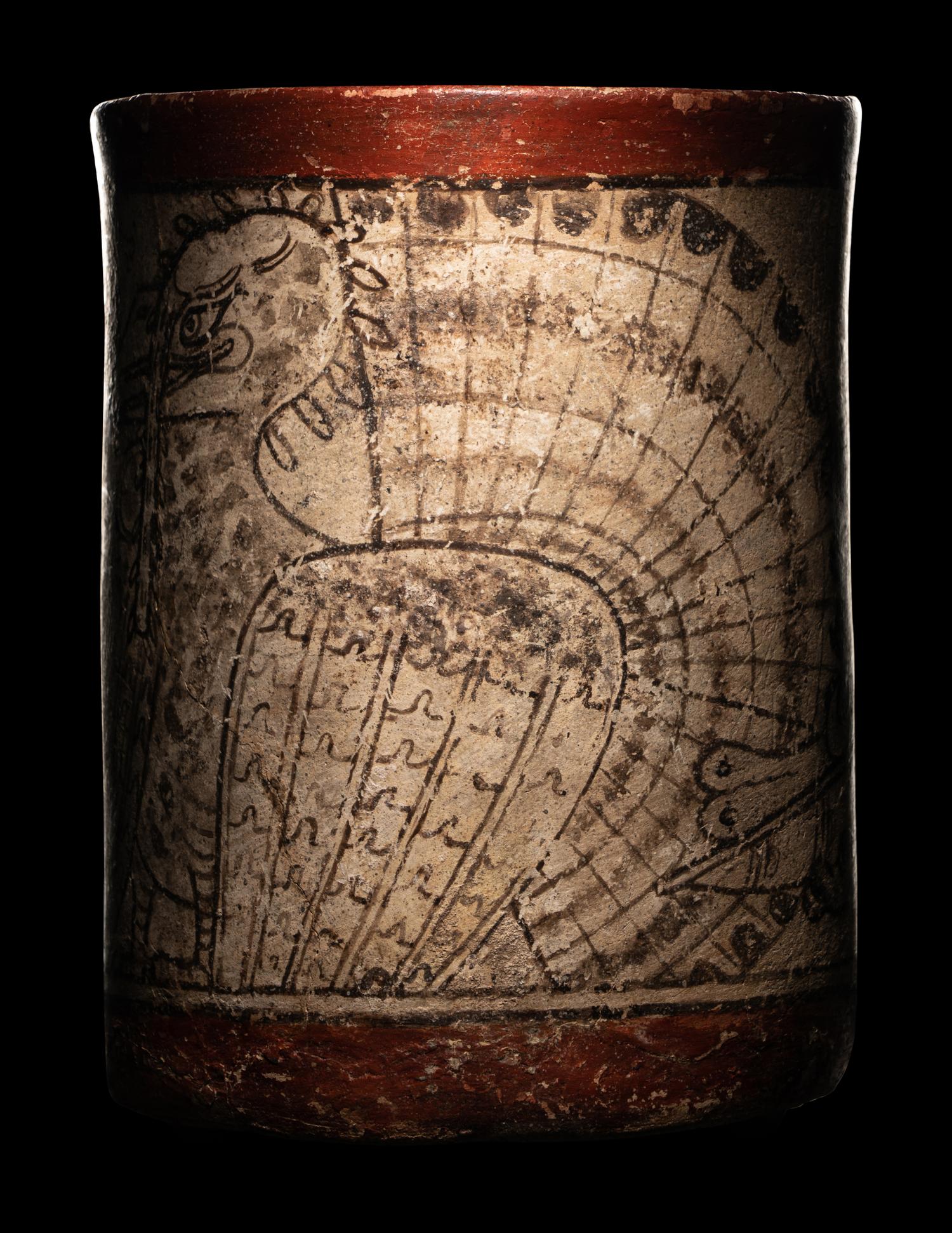 A Maya Codex Style Cylinder Vessel