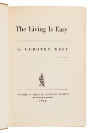 [AFRICAN AMERICAN LITERATURE]. WEST, Dorothy (1907-1998). The Living is Easy. Boston: Houghton Mifflin Company, 1948.