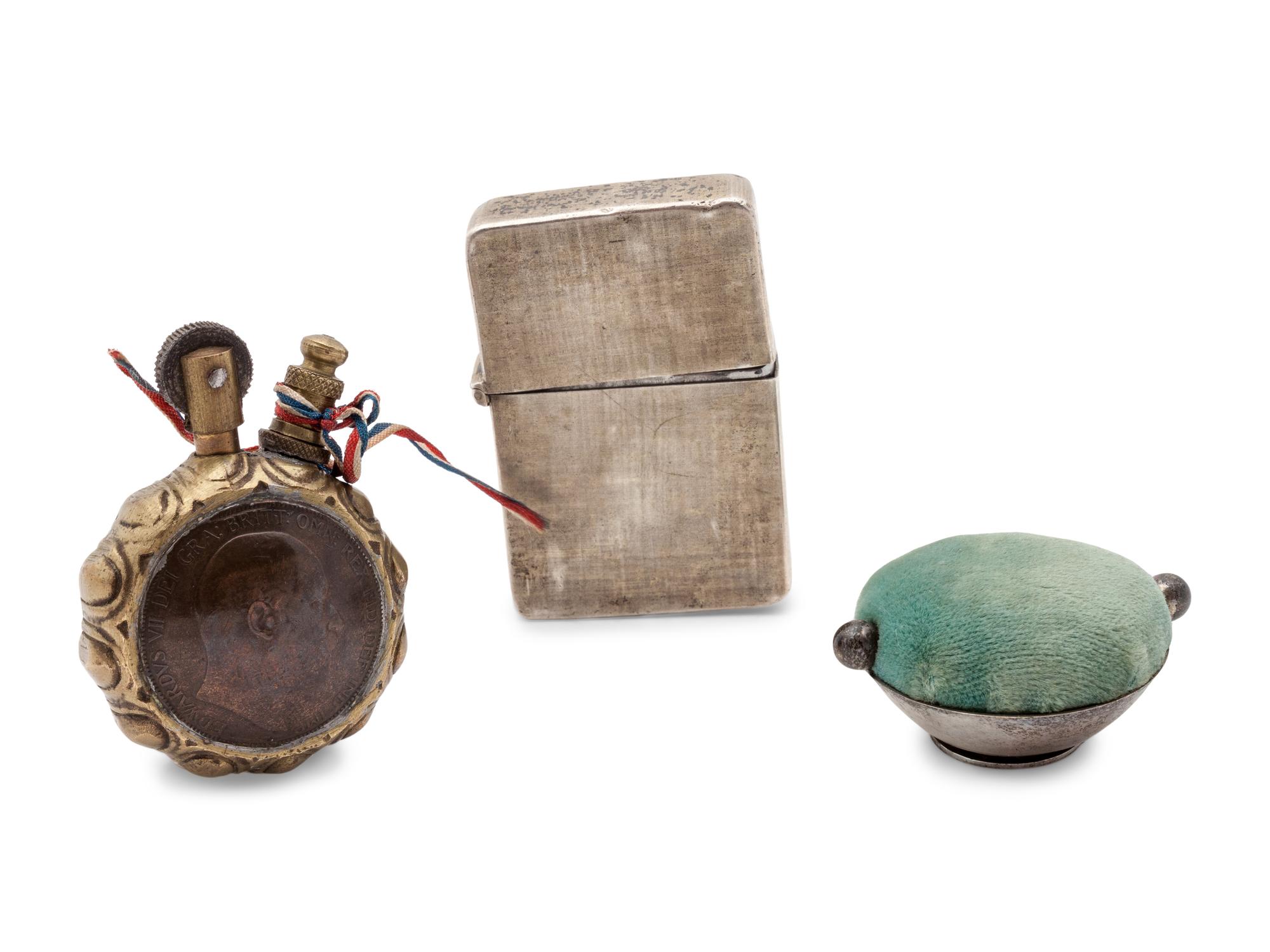 A Group of Silver Dresser Accessories
