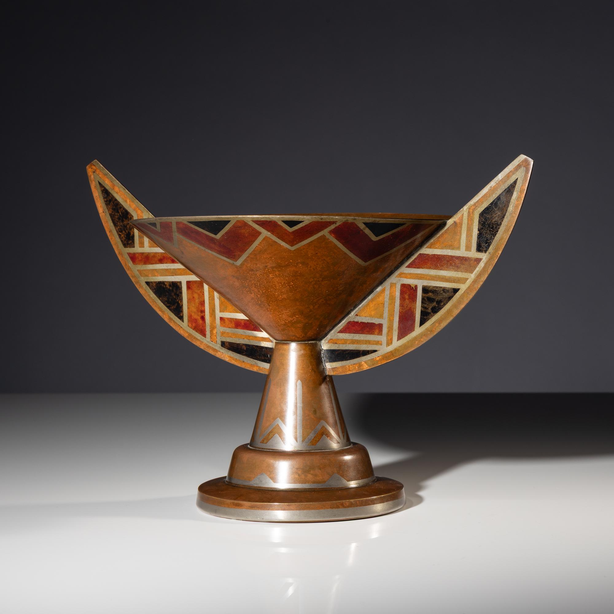 Dinanderie centerpiece, c. 1920