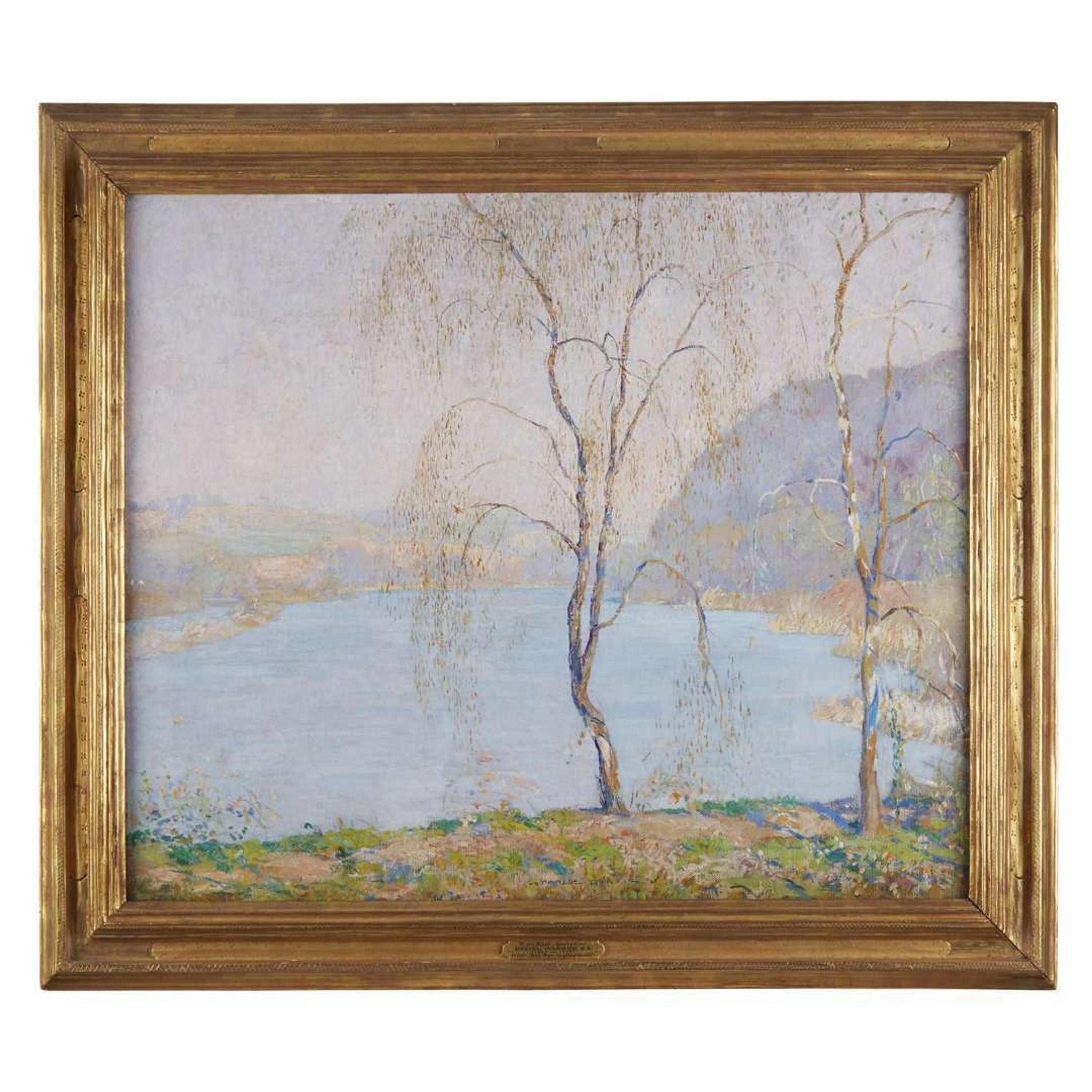 DANIEL GARBER (AMERICAN 1880-1958) "WATER BIRCH-SPRINGTIME"