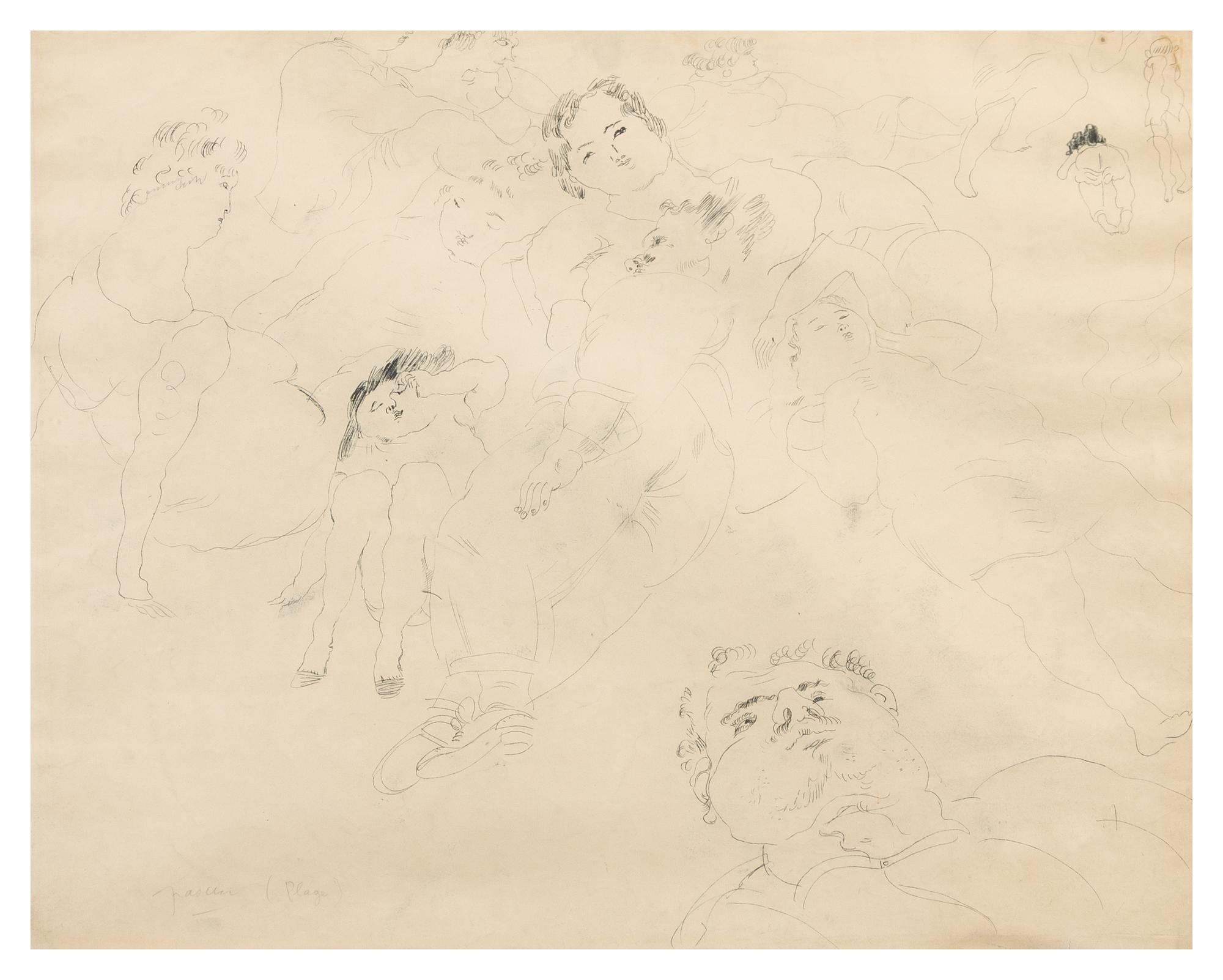 Jules Pascin, (French, 1885-1930), Sleepy Figures