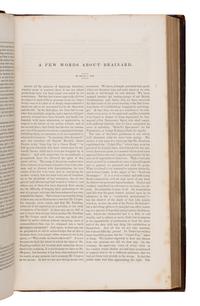 [Poe, Edgar Allan (1809-1849)]. "The Mask of the Red Death: A Fantasy," and 6 other writings. In: Graham's Lady's and Gentleman's Magazine, Vols. XX-XXII . Philadelphia: George R. Graham, January-June, 1842.