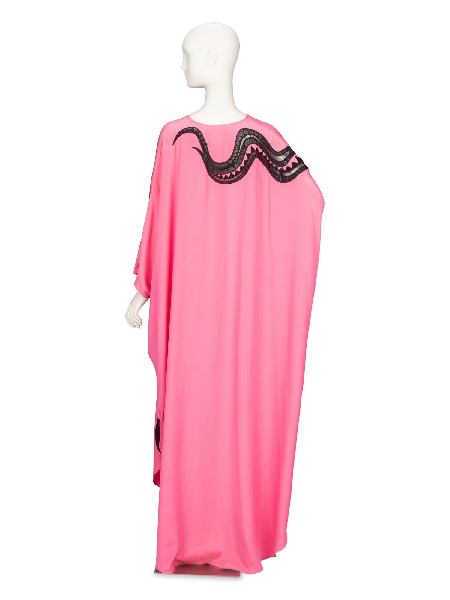 Emilio Pucci, Lace-Embellished Pink Silk Kaftan