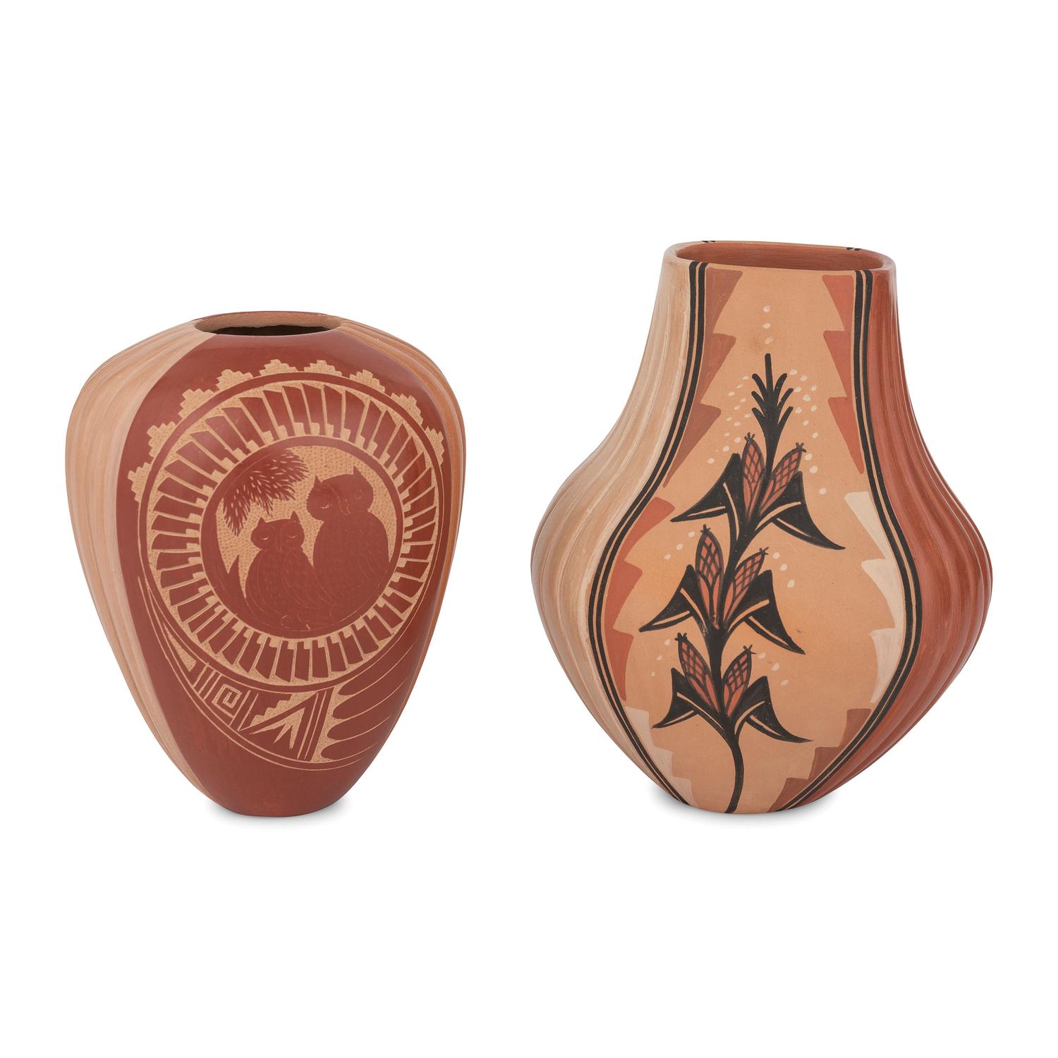 Jemez Redware Jars