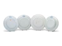 Four Historical Blue Staffordshire Plates of Philadelphia Interest