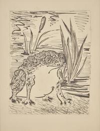 A group of six prints from L'Histoire Naturelle (Le Chevre (The Goat); Le Crapaud (The Toad); Le Chien (The Dog); Le Taupeau (The Bull); Le Dindon (The Turkey); L'Araignee (The Spider)) , 1942