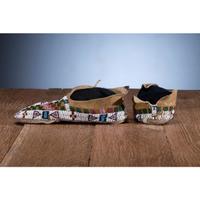 Cheyenne Child's Beaded Hide Moccasins
