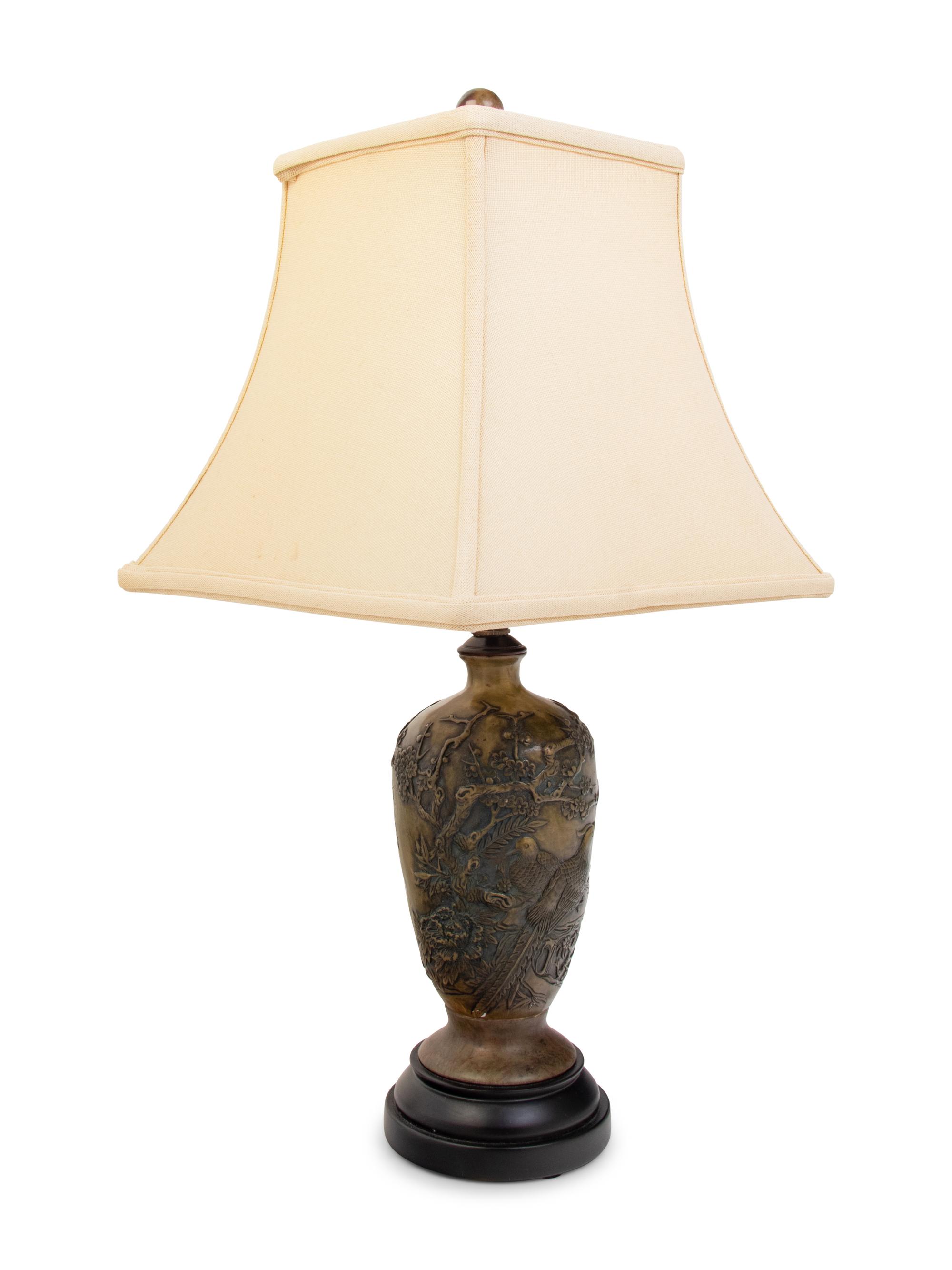 A Japanese Bronze Vase Mounted as a Lamp