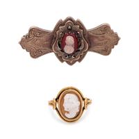 COLLECTION OF CAMEO JEWELRY