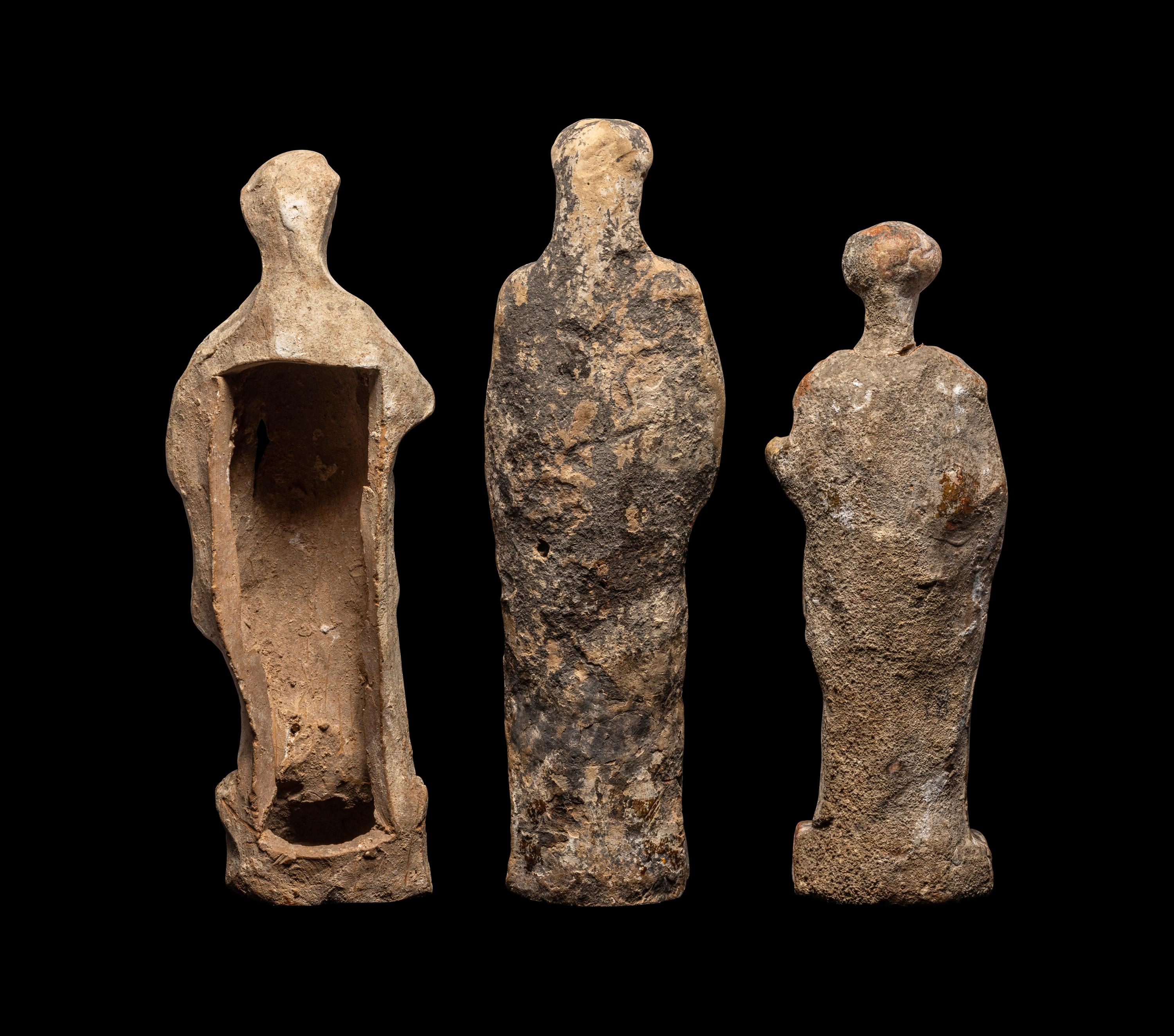 Three Greek Terracotta Standing Figures