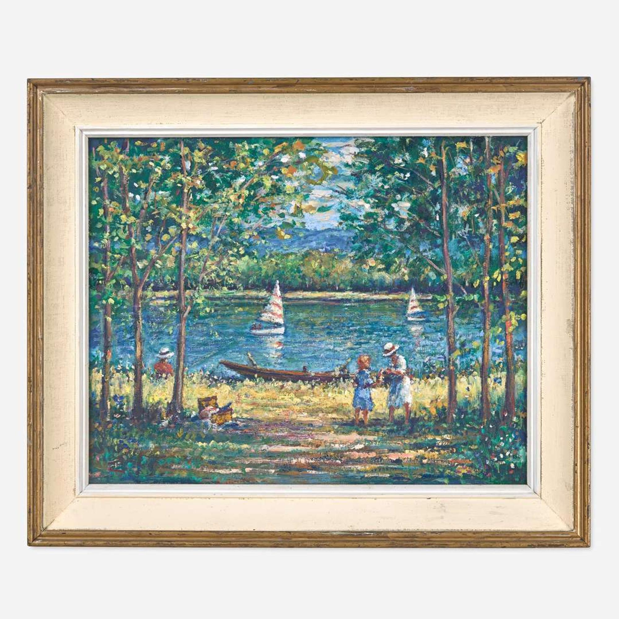 Philip A. Corley (Irish, B. 1944) Lake in the Catskills