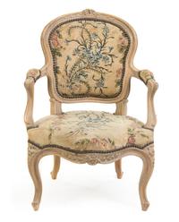 A Louis XV Style Child's Chair Height 25 1/4 inches.