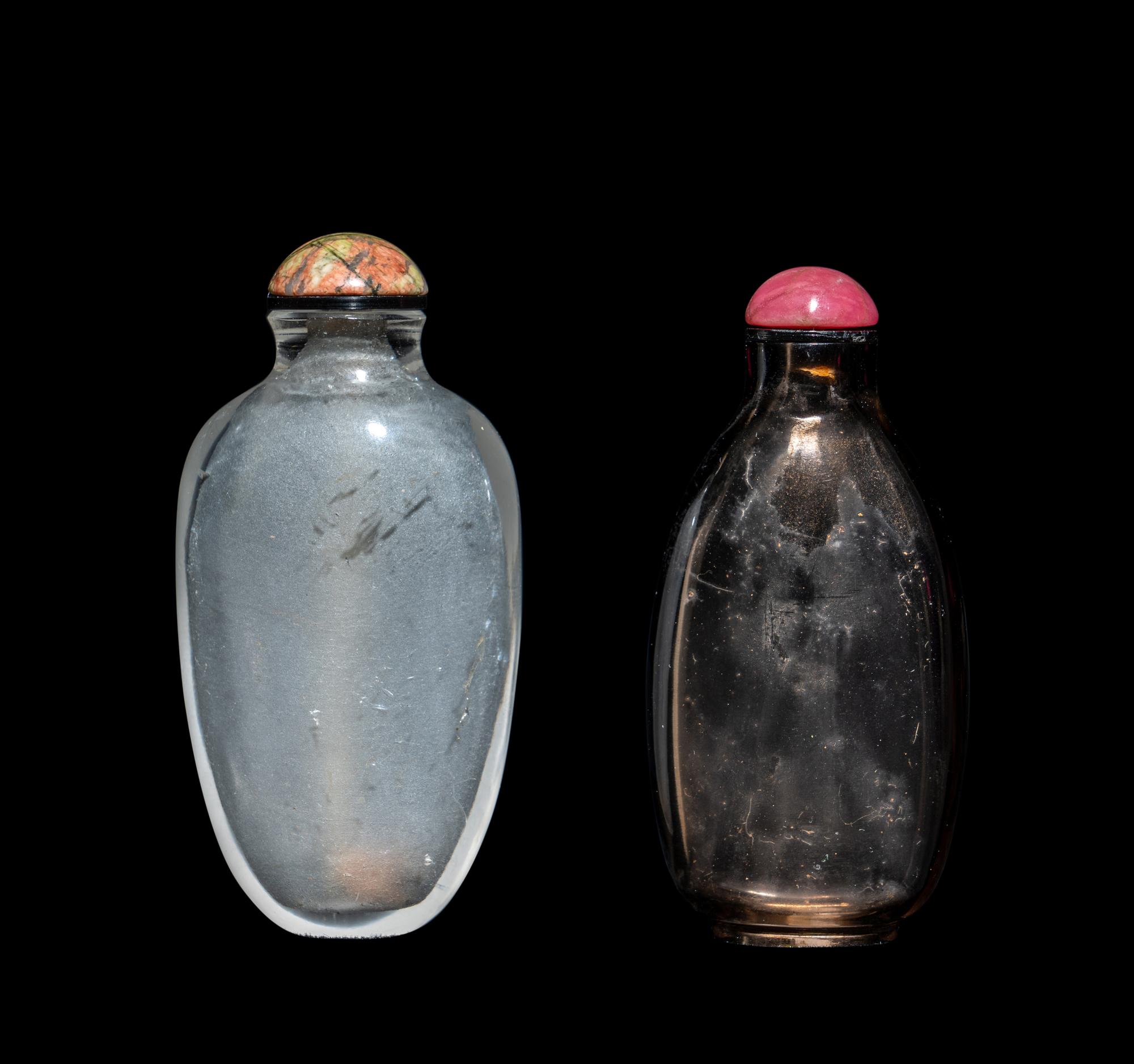 Two Chinese Crystal Snuff Bottles