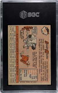 A 1958 Topps Sandy Koufax Baseball Card No. 187 (SGC 7 NRMT)