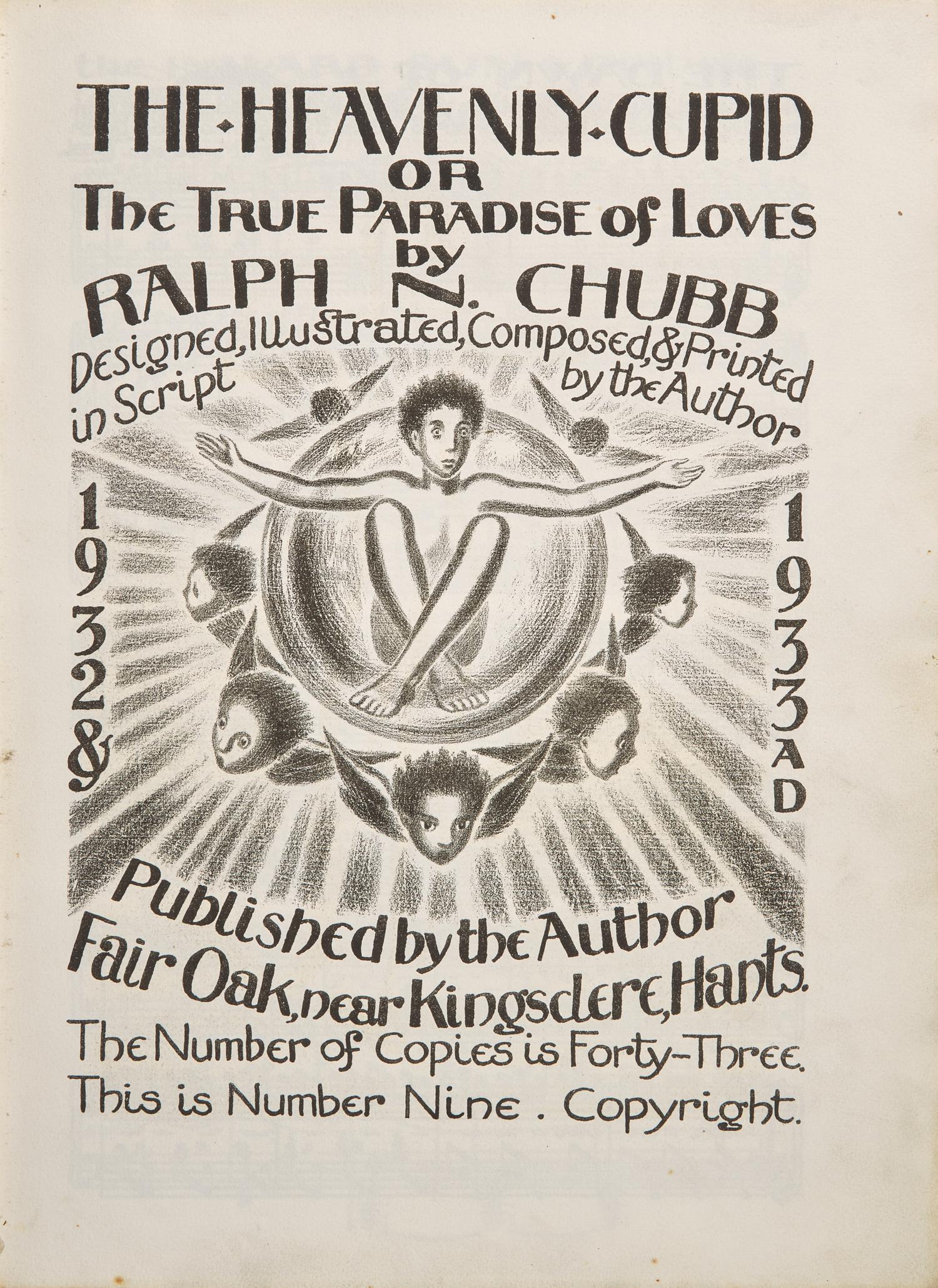 Chubb, Ralph N. The Heavenly Cupid or The True Paradise of Loves
